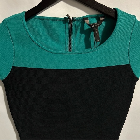 BCBGMaxAzria Women’s Jacquetta Knit Colorblock Bandage Mini Dress Size XS - Picture 2 of 12